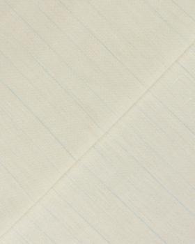 Toile de lin rayé prêt à teindre Blanc - Tissushop