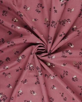 Small golden flowers radiance viscose Strawberry - Tissushop