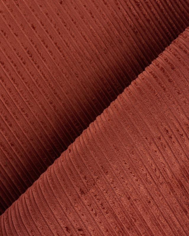 Irregular Fun Corduroy Plain Fabric Rust - Tissushop