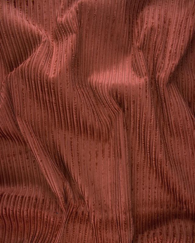 Irregular Fun Corduroy Plain Fabric Rust - Tissushop