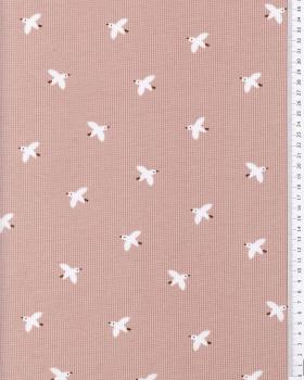 Knitted Wafle seagull Powder Pink - Tissushop
