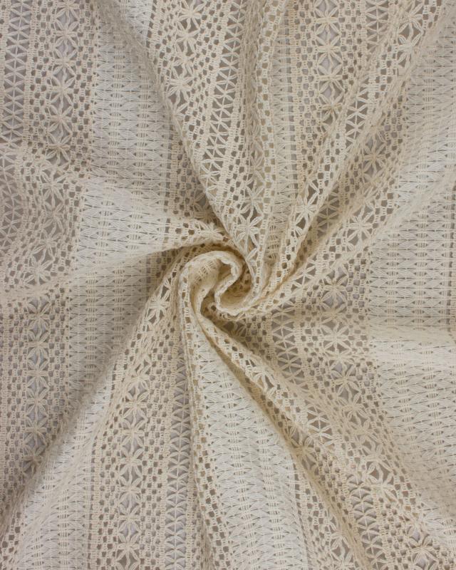 Tissu Mesh Lace Beige - Tissushop