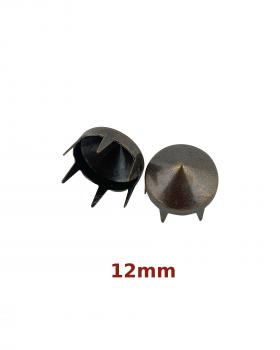 Rivets décoratifs à griffes pyramide rond - 12 mm (x20) Or vieilli - Tissushop