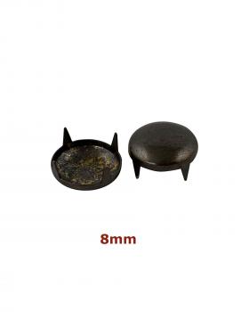 Rivets décoratifs à griffes rond - 8 mm (x30) Or vieilli - Tissushop
