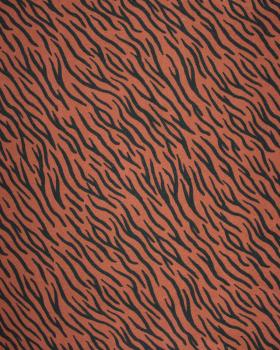 Fleece Sweater Zebra Print Brown - Tissushop