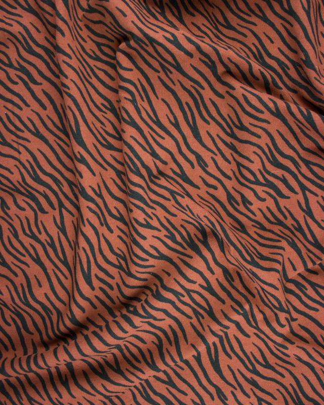 Fleece Sweater Zebra Print Brown - Tissushop