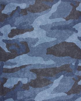 Fleece Sweater Military pattern Blue - Tissushop