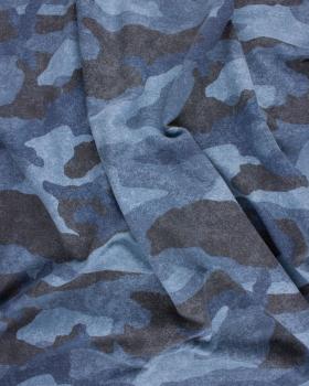 Fleece Sweater Military pattern Blue - Tissushop