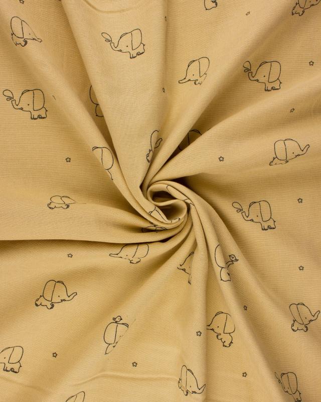 Double Gauze Elephant Yellow - Tissushop