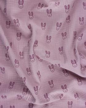 Double Gauze Bunny Plum - Tissushop