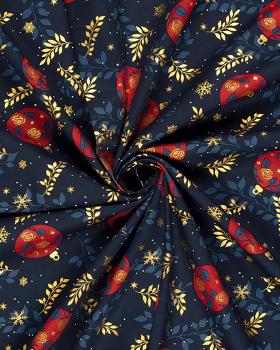 Magical Christmas Cotton Poplin Blue - Tissushop