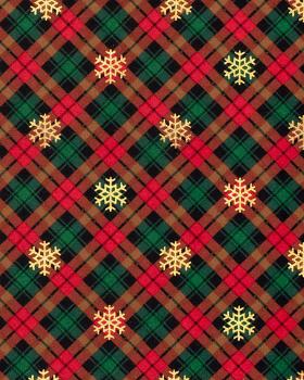 Christmas Tartan Flannel Red - Tissushop