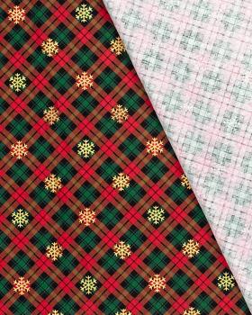 Christmas Tartan Flannel Red - Tissushop