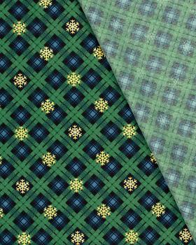 Christmas Tartan Flannel Green - Tissushop