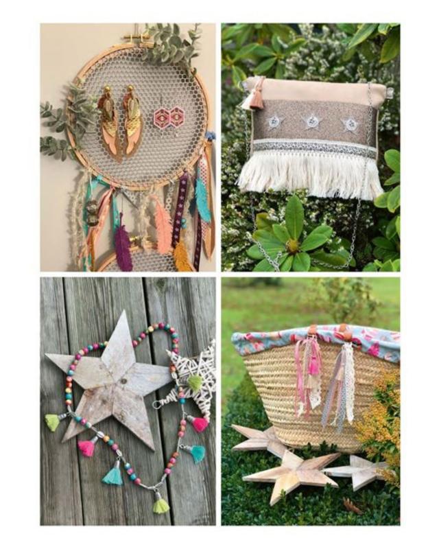 Bags and accessories to sew - Bohemian hippie spirit by Jen - Tissushop