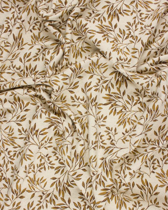 Jersey Foliage Beige - Tissushop