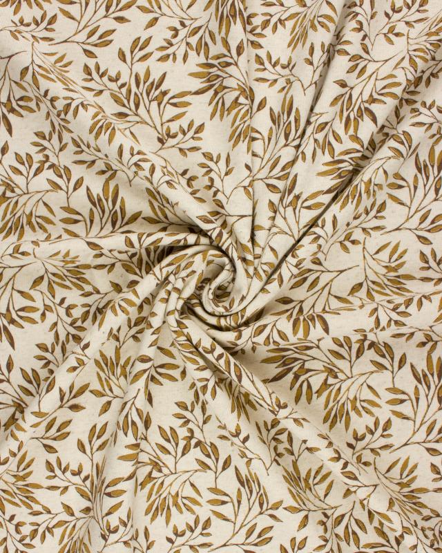 Jersey Foliage Beige - Tissushop