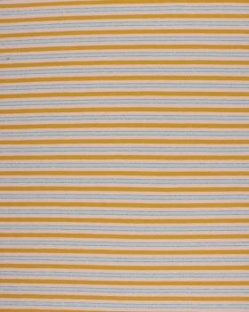 Lurex Stripe Jersey Mustard - Tissushop