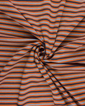 Lurex Stripe Jersey Orange - Tissushop