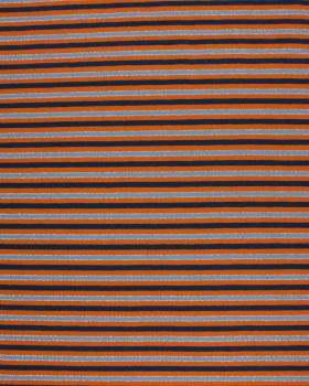 Lurex Stripe Jersey Orange - Tissushop