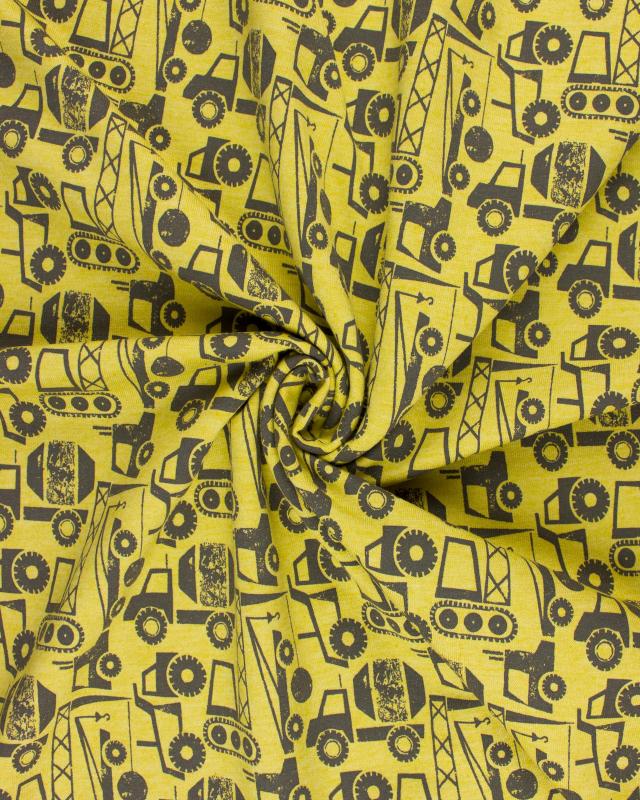 Jersey French Terry Chantier Jaune - Tissushop