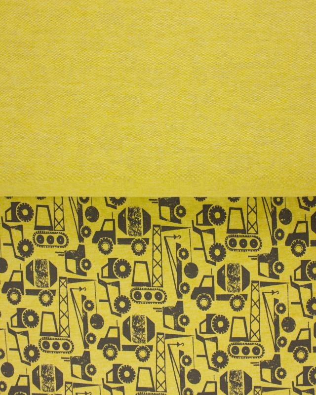 Jersey French Terry Chantier Jaune - Tissushop