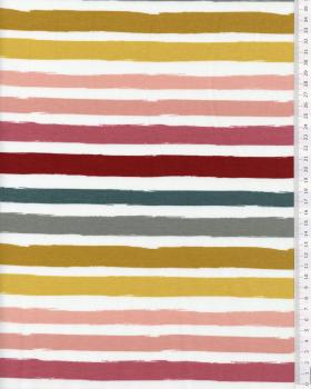 Jersey French Terry Degradees stripes Multicolor - Tissushop