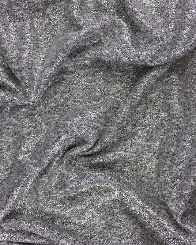 Jersey French Terry Glitter Silvery - Tissushop