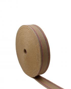 Jute Webbing Ulphostery CS 811 Twin Tricolor stripe 85 mm - Tissushop