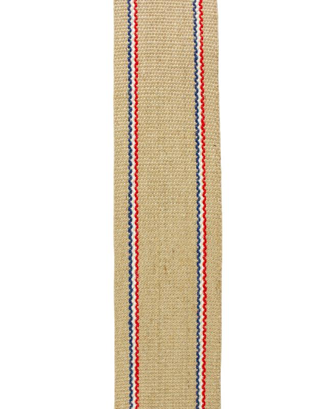 Jute Webbing Ulphostery CS 811 Twin Tricolor stripe 85 mm - Tissushop