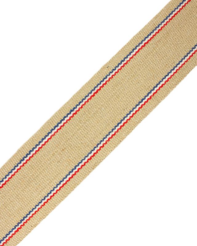 Jute Webbing Ulphostery CS 811 Twin Tricolor stripe 85 mm - Tissushop