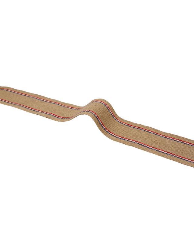 Sangle de Jute Tapissier CS 811 Double Rayures Tricolore en 85 mm - Tissushop