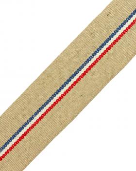 Jute Webbing Ulphostery CS 811 Tricolor stripe 85 mm - Tissushop