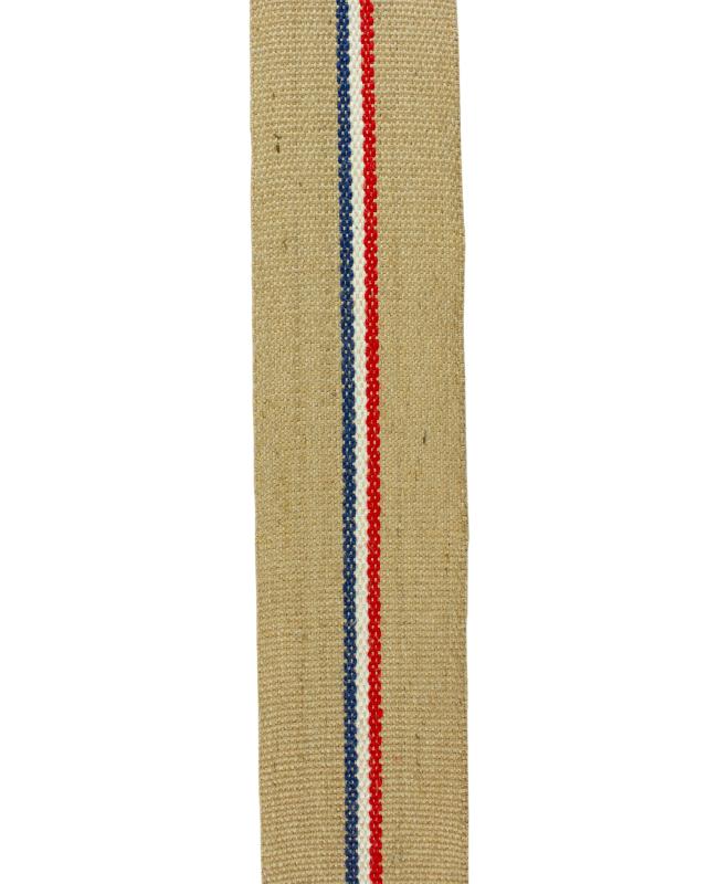 Sangle de Jute Tapissier CS 811 Rayure Tricolore en 85 mm - Tissushop