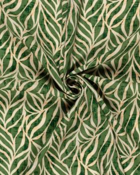 Cotton Viscose Foliage Pattern Green - Tissushop