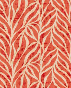 Cotton Viscose Foliage Pattern Coral - Tissushop