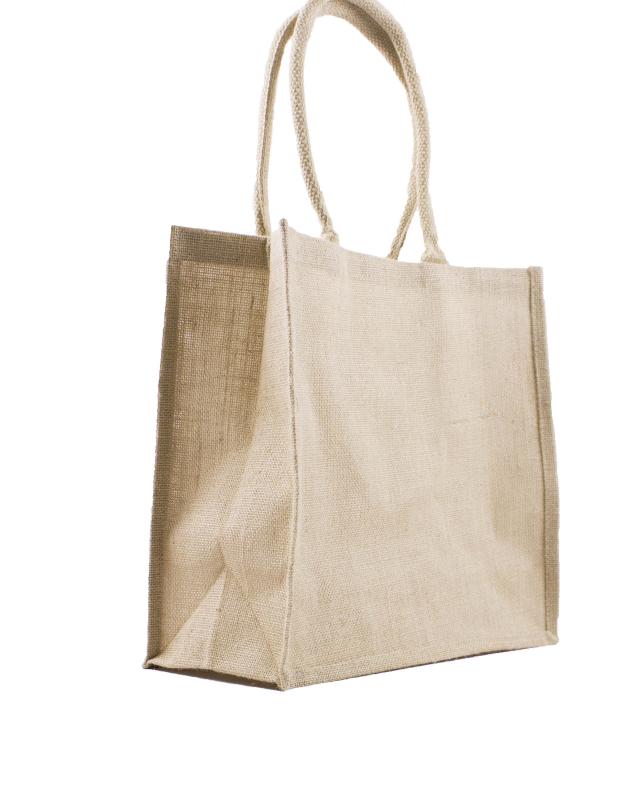 Lot de 10 sacs shopping en tissu souple blanc 35x41 cm