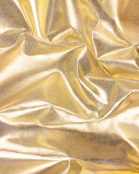 Metallic white linen fabric Gold - Tissushop